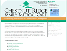 Tablet Screenshot of chestnutridgefamilymedical.com
